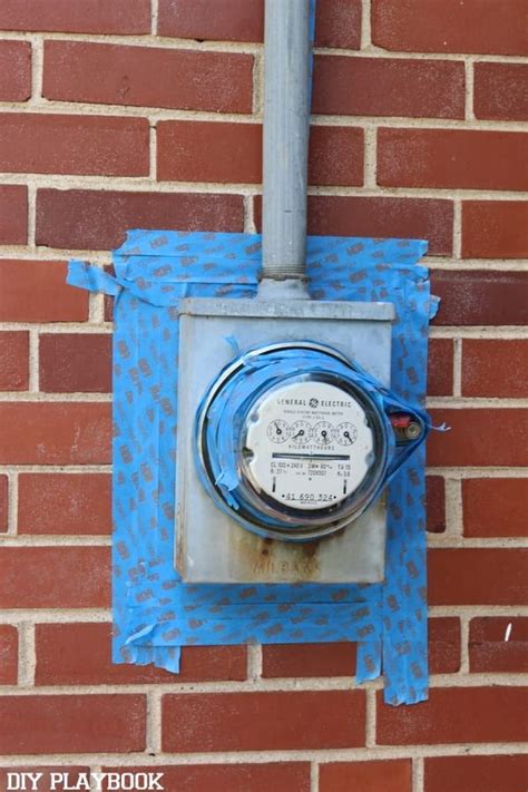 how to paint an electric meter box|electric meter box sealant.